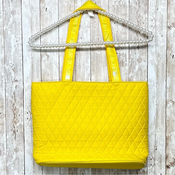 ⭐️Willabee & Ward Sunny Yellow Tote Bag and Clutch NWOT - Picture 8 of 10